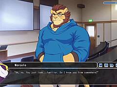 jogando after class with furry in classroom