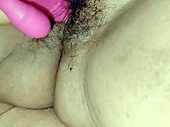 mature amateur bends over to masturbate with dildo doggystyle