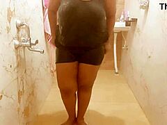 this sneaky horny milf is showing her boobs 😍 can't believe it!