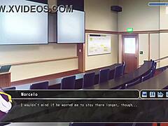 jogando after class with furry in classroom