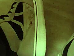 friend has fun trashing my sneakers