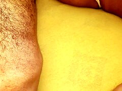 On vacation, sharing bed with stepson, teasing big dick until anal creampie 😏💦