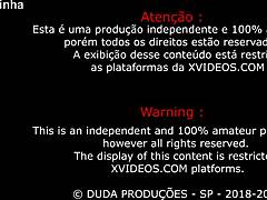 Brazilian Sissy Trans Takes Monster Cock Anal And Cums Hard