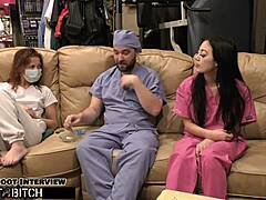 Become Nurse as Blaire Celeste Feels Jizzcasso Blast