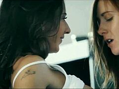 Cooking european babes hot lesbian sex in the kitchen