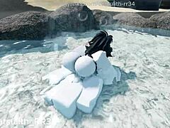 Passionate wet sex with cumslut