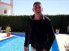 Latina Chica Maria Bent Over By Pool With Wet Pussy