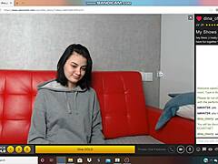 Hot Russian camgirl engages in intense masturbation session on camera for viewers