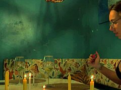 passionate sex in kitchen after birthday dinner