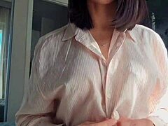 Look at this hot teen dancing and masturbating outdoors in public!