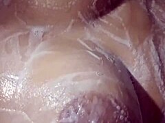 i'm in the shower when the neighbor sticks his dick in my mouth.