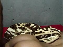 black teen 18+ got her tight pussy stretched by big ass ebony in sensual quickie.