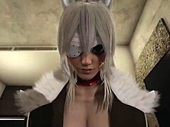 is hilda licking ghislaine's big tits in this futa scene?