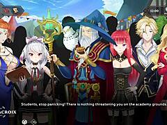 Bold wanderer explores hentai game world.