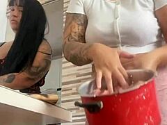 I CALLED MY FRIEND WITH BIG ASS TO HELP ME WITH LUNCH