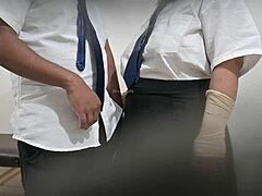 School students having sex in school cheating scene