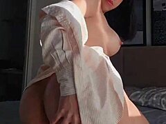 Look at this hot teen dancing and masturbating outdoors in public!