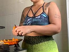 Does This Married Woman Really Cook, Or Just Flash Her Swollen Pussy Online?