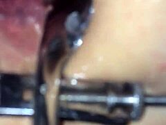 Beautiful shemale uses speculum to stretch my ass before fucking with toys