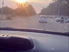 this redhead whore deepthroats a monster cock bareback and swallows all the cum