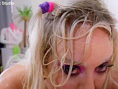 Gigi patsy gets facefucked and drinks piss