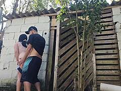 the housewife invited the rough bricklayer for a quote, knowing he'd crave her dirty ass.