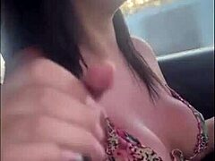 this redhead whore deepthroats a monster cock bareback and swallows all the cum