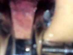 Beautiful shemale uses speculum to stretch my ass before fucking with toys