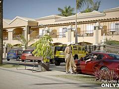 blonde hottie alyssia kent has outdoor sex with muff diving