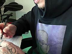 My sexy stepsister distracts me from trading with her tempting body.