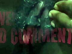 cyndy blackslave masturbates in shower, squirting little orgasm close-up