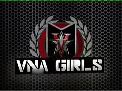 Maxine uses dildo for rough fucking show