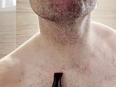 Trimming sweaty armpits after gym for photoshoot prep