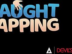 petite girl seduces in bathroom.