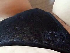 Gretala Pregnant in Transparent Thong Flashing