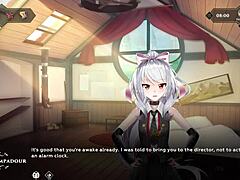 Bold wanderer explores hentai game world.