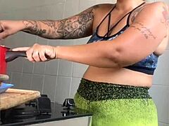 Does This Married Woman Really Cook, Or Just Flash Her Swollen Pussy Online?