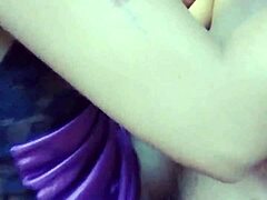 bonita estudiante en lenceria clip