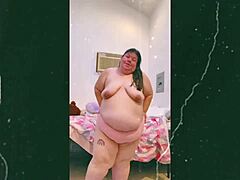 Mature Old Cougar's Saggy Tits Dance Topless on Webcam – Horny Milf Action