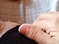 Gretala Pregnant in Transparent Thong Flashing