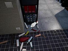 in this game, the stepmom gets stuck in the washing machine and has sex with her son-in-law