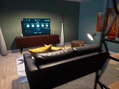 in this game, the stepmom gets stuck in the washing machine and has sex with her son-in-law