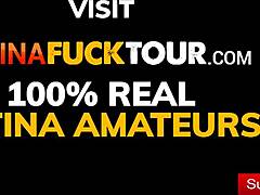 Latina college babe Michel Chika sucks huge cock for better grades in wet blowjob