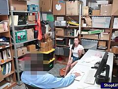 Cute teen theft gives blowjob and screwed by lp officer