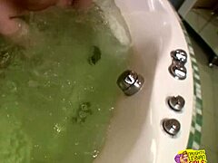 steamy bath masturbation turns to fun session