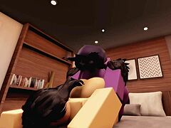 hey, roblox raven team leader and neighbor hanging out casually