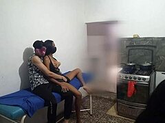 My best friend lets the neighbor seduce her while i was preparing dinner!