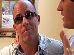 a knock on the door leads to steamy encounter with big fake tits