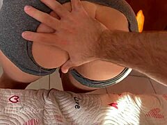 i ripped the brunette's pants in excitement and fucked her like she deserves