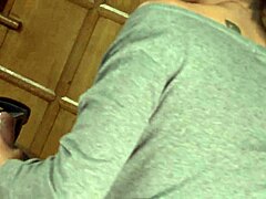 Delivery man intensely fucks horny chief in office, cumming on her boobs multiple times